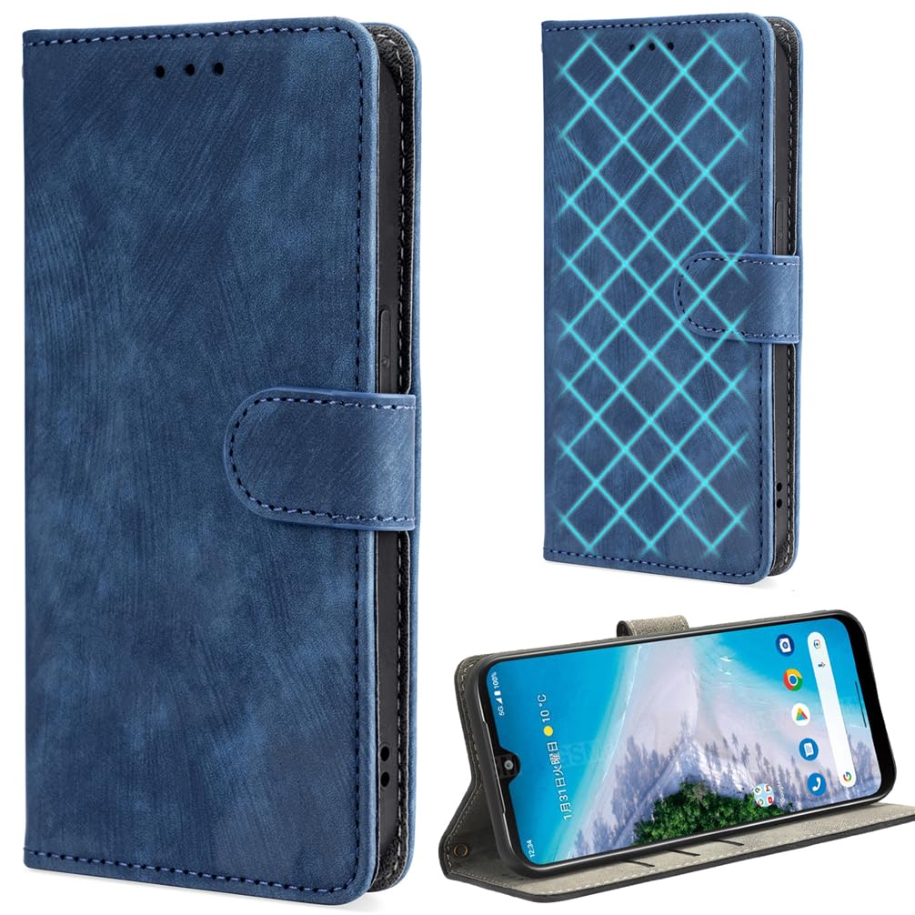 Custodia Portafoglio Con Carta Per Motorola Edge 60 Pro – Pelle PU Blu Con Supporto E Magnete