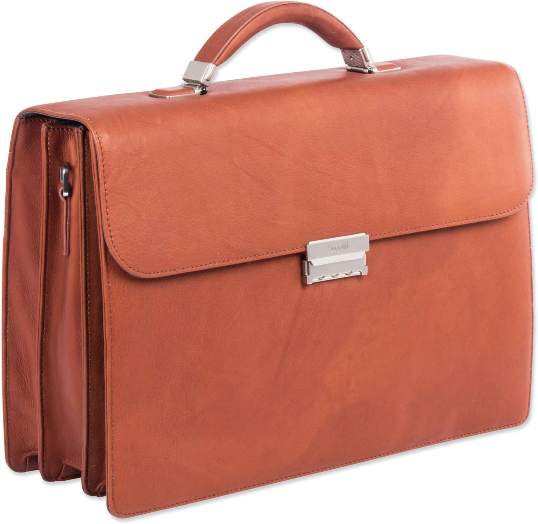 SWISS MOBILITYSwiss Mobility Milestone Briefcase, Fits Devices Up to 15.6", Leather, 5 x 5 x 12, Cognac