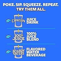 Vista 8 de Capri Sun Fruit Punch, Strawberry Kiwi y Pacific Cooler - Mezcla de bebidas saborizadas de jugo variado, caja de 30 unidades, bolsas de 6 onzas