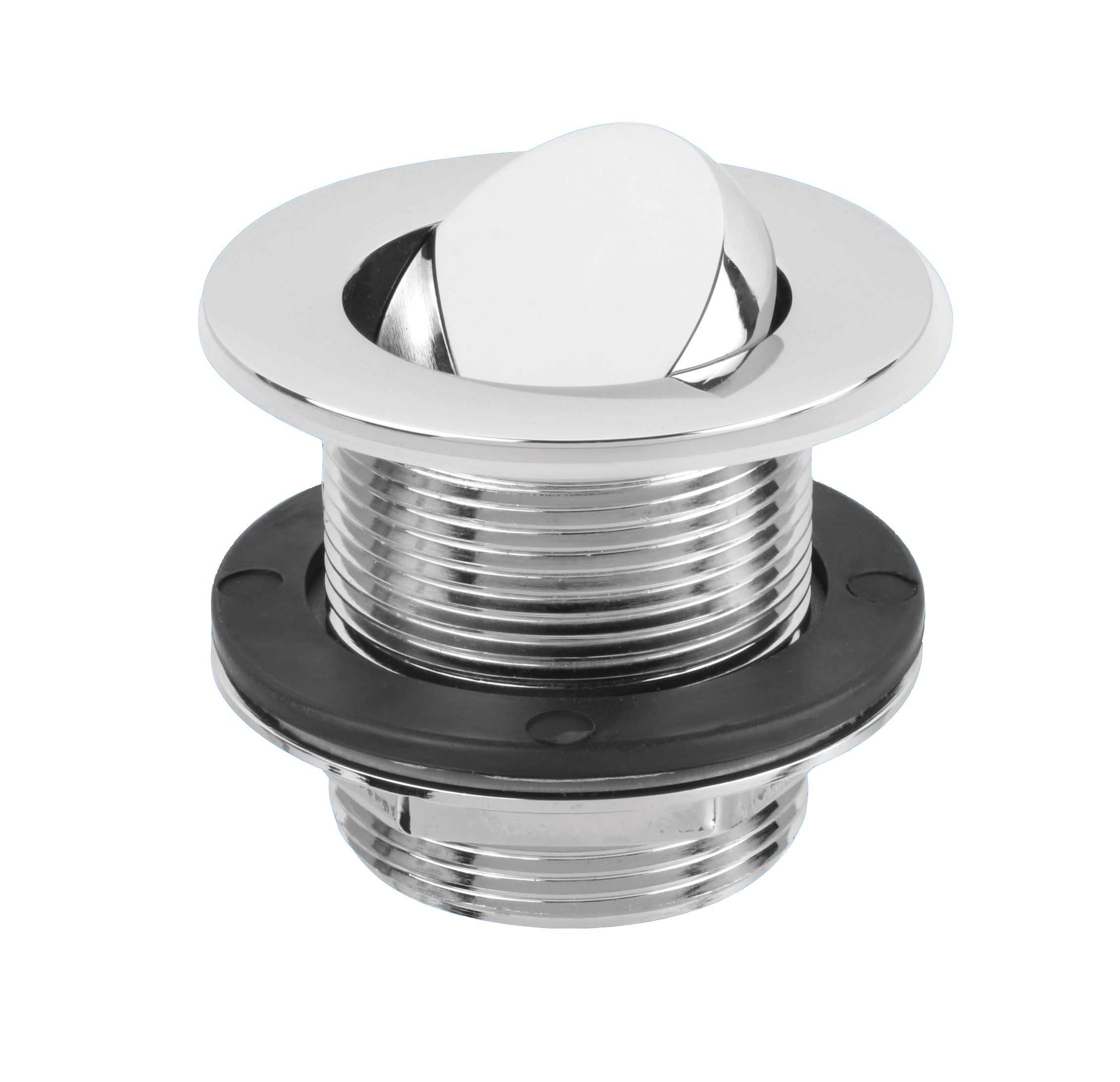 Mcalpine 1.5" Cp Brass Swivel Bath Waste-58Mm Tail & 70Mm Flange 5036484073709