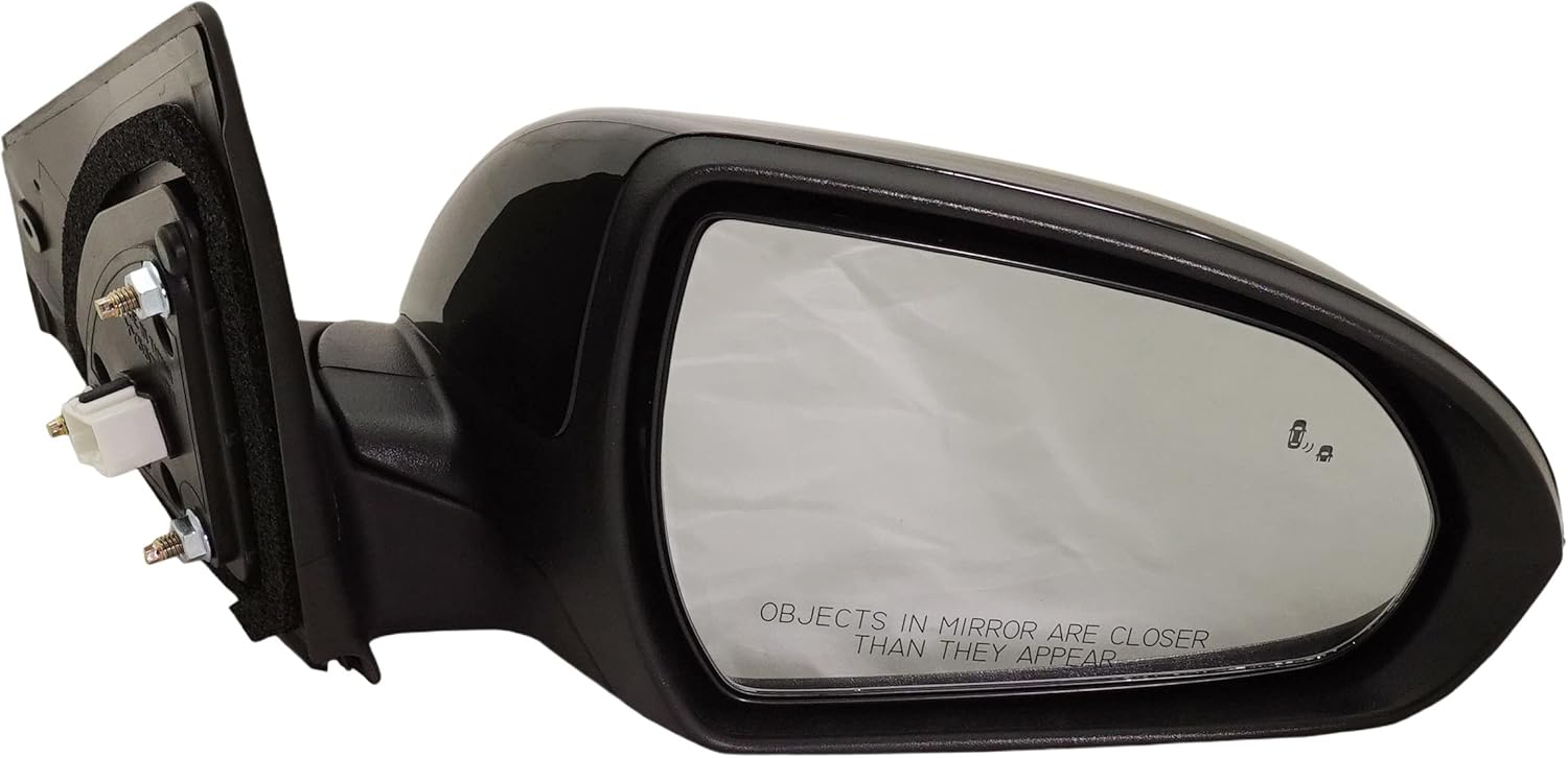 Kool Vue Passenger Side Power Heated Mirror for Hyundai Elantra 2017-2020 With Blind Spot Monitor Paintable USA Built Vehicle