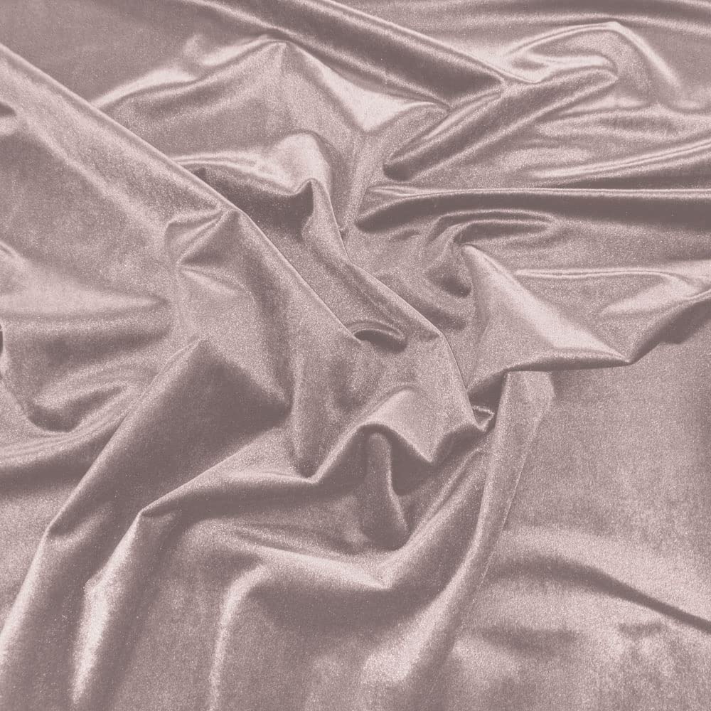 Upholstery Fabric - French Velvet - Curtain Cushion Fabric Material - Blush Pink