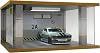 Bivitre Diecast Car Display Case Clear Acrylic LED Lighting 1 24 Scale 2 Parking Gray