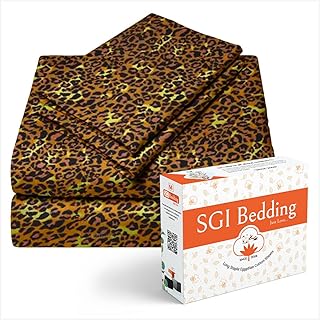 SGI 500 TC 100% Egyptian Cotton Bed Sheets, Luxurious Soft for Premium Hotel Quality 4Pc Sheet Set - 1 Fitted Sheet, 1 Flat Sheet & 2 Pillowcase 15