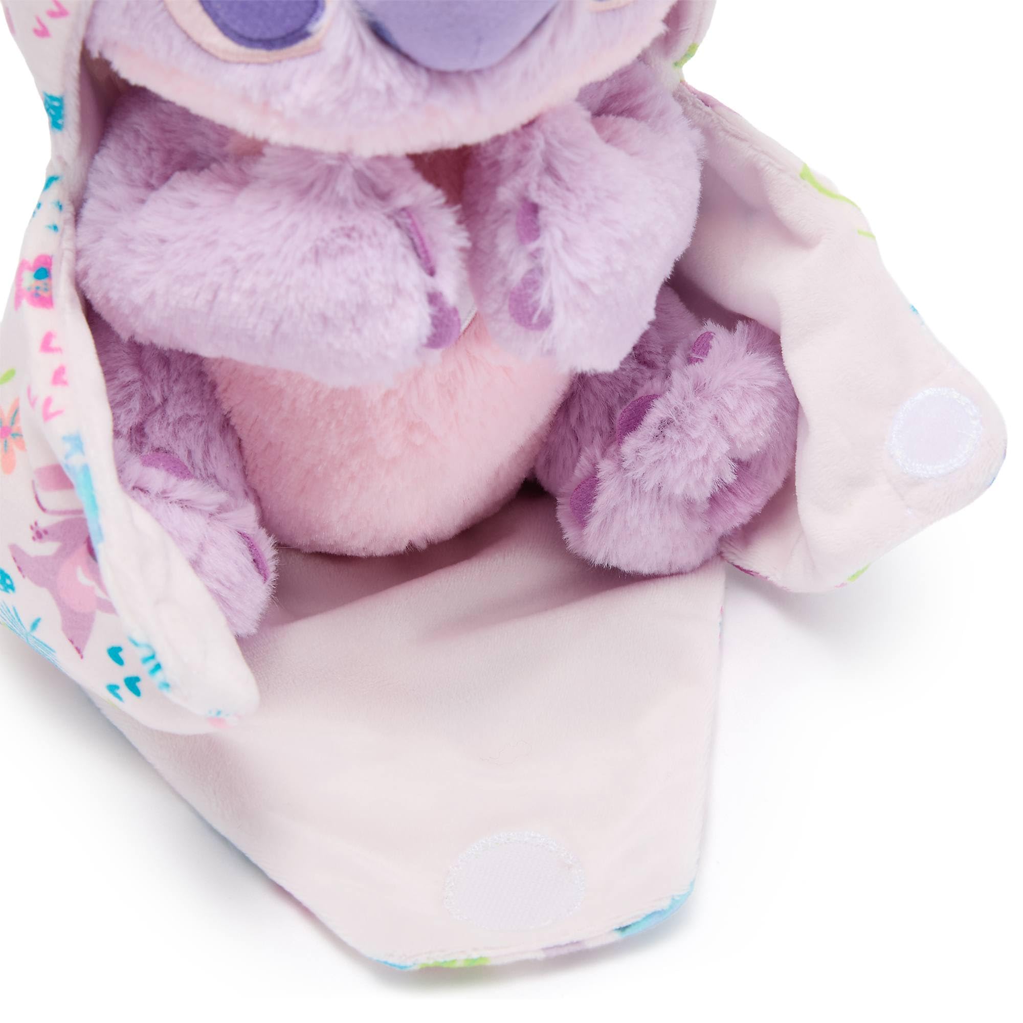 Disney Store Official Japón, Lilo y Stitch, Ángel, Peluche pequeño con Manta, 27 cm, Disney Babies