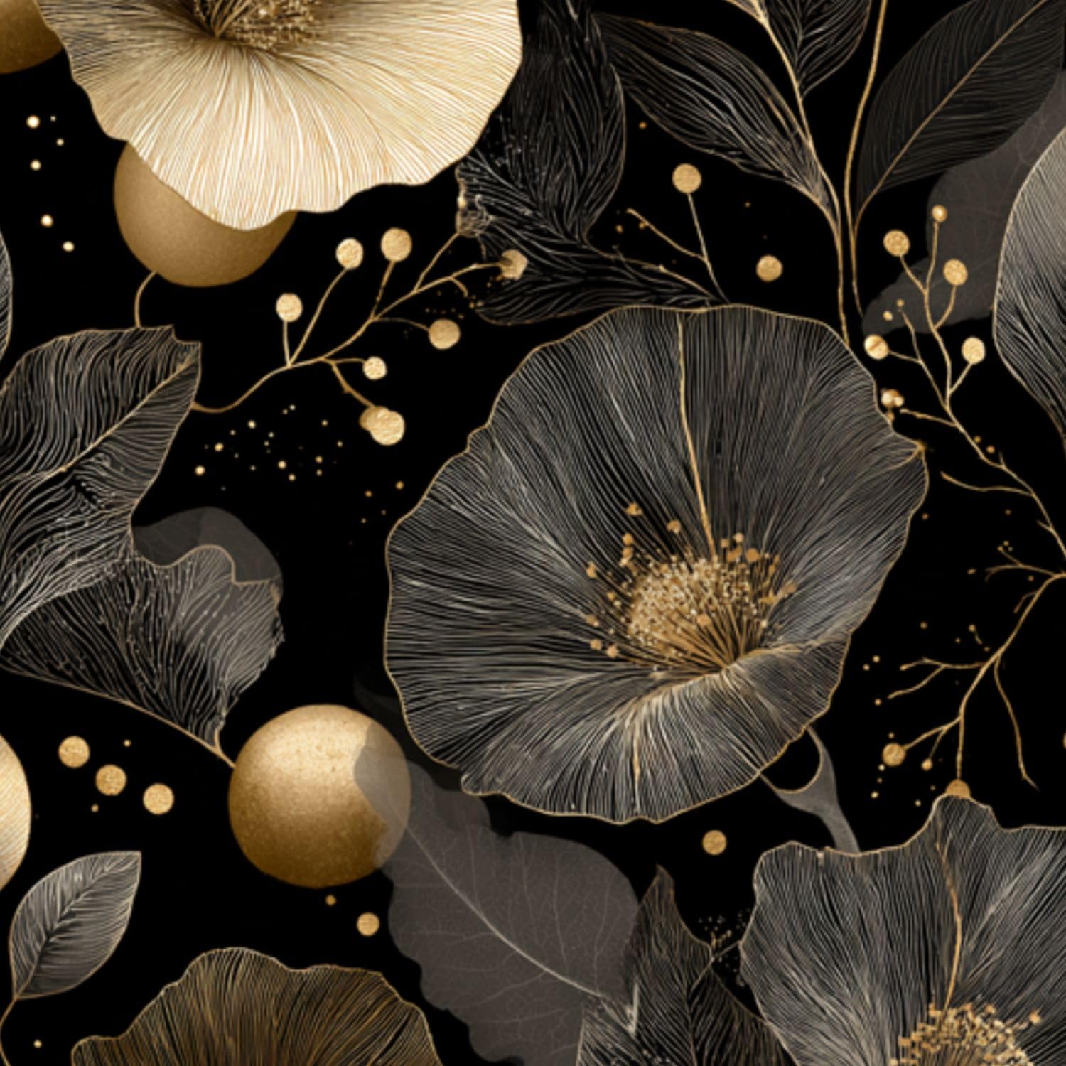 Deruinvaio Multi10 Self Adhesive Feature Removable Vintage Inspired Floral Vine Peel And Stick Vinyl Wallpaper Roll, Sticky Lining Paper For Bedroom, Living Room, Kitchen Walls