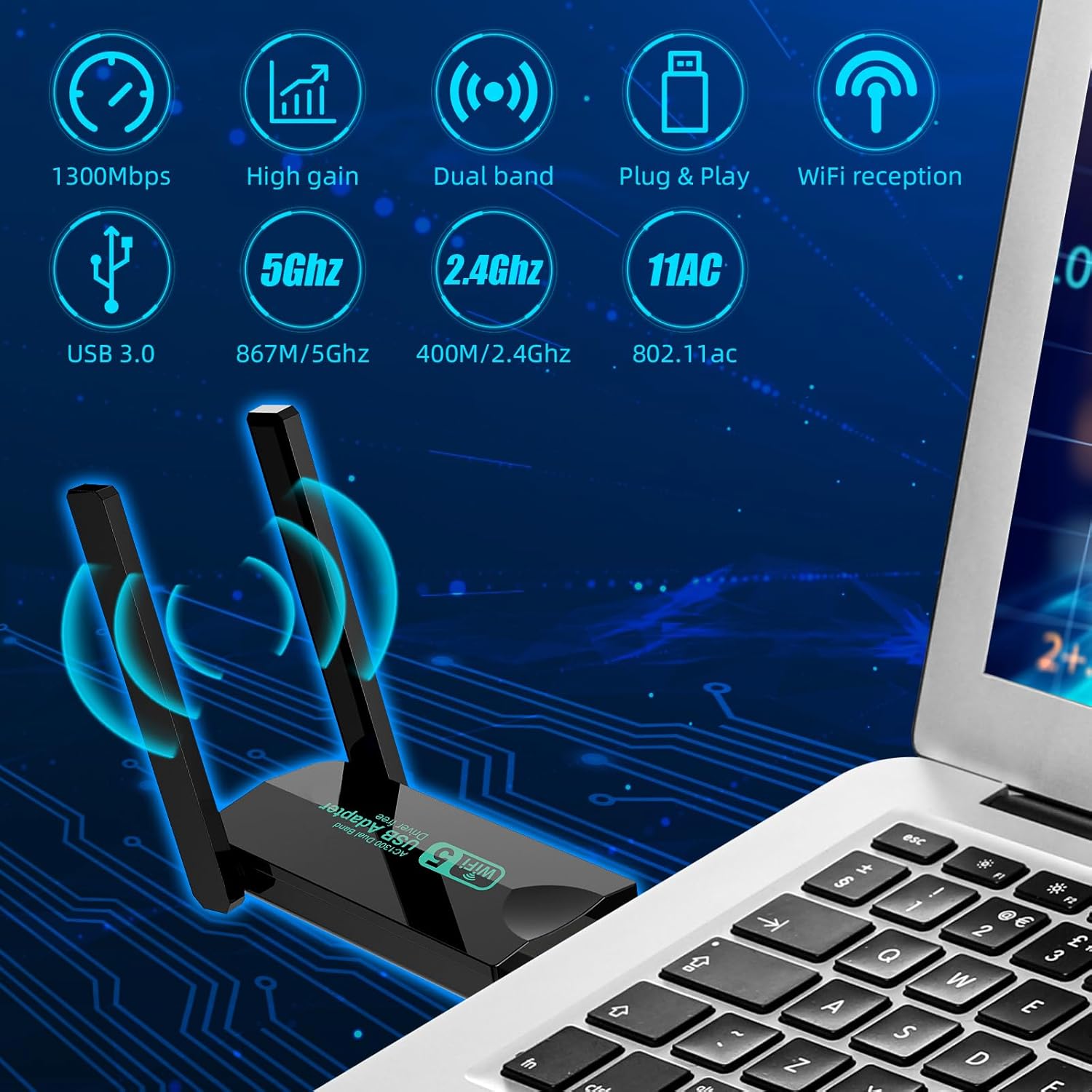 GARMEE WiFi Dongle features diagram