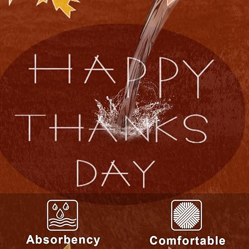 Miniatura 8 de Fall Thanksgiving Maple Leaf Bathroom Rugs Bath Mat 15.7x23.6 in Extra Soft Shaggy Memory Foam Shower Rug Non Slip Absorbent Throw Rugs Machine