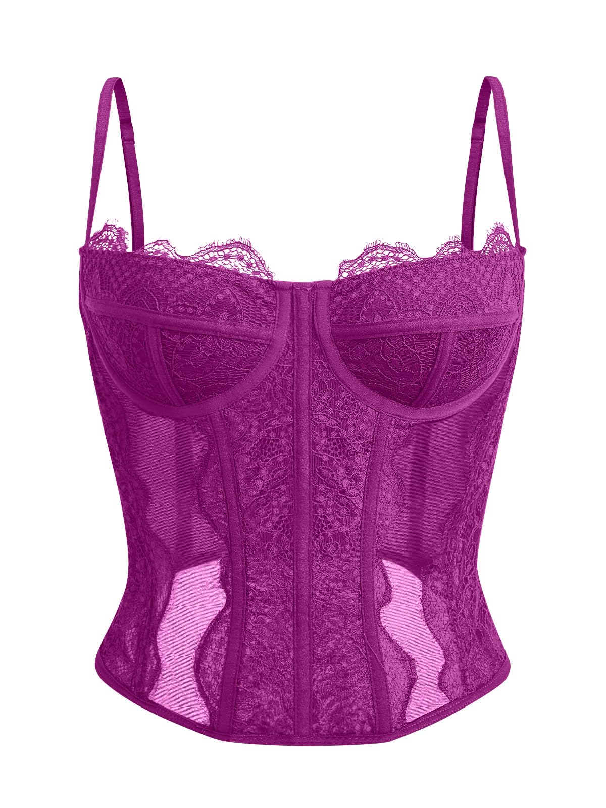 Dealmore Corset Tops for Women Going Out Fall Fashion Crop Sexy Lace Outfit
