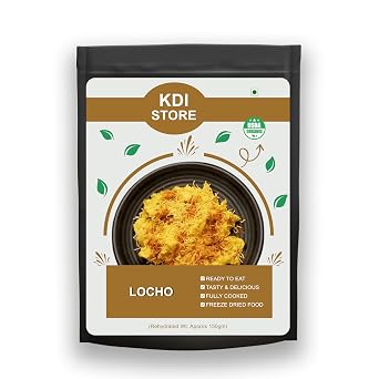 KDI Store Organic Locho, Ready to Eat Spiced Surati Snack, Freeze Dried Indian Food, Fully Cooked, 50g