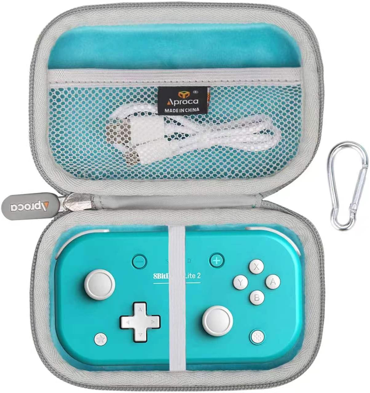 Aproca Case for 8BitDo Lite 2 Bluetooth Gamepad -Blue (Case Only) | Portable Storage Bag for Accessories