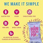 Angie BOOMCHICKAPOP Pommes de terre prêtes à manger - Doucement & Maïs salé, 64g chacun, poids net - 768g, 12 Nombre