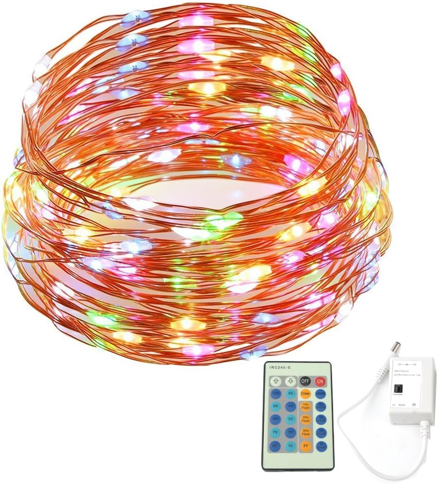 LED Decorative light/15m/150 lamp Beads/String Light/USB Power Supply/Remote Control/Copper String Light/Multi-Color/line Light/Decorative Light/Indoor and Outdoor/Waterproof and drip-Proof/LED Light