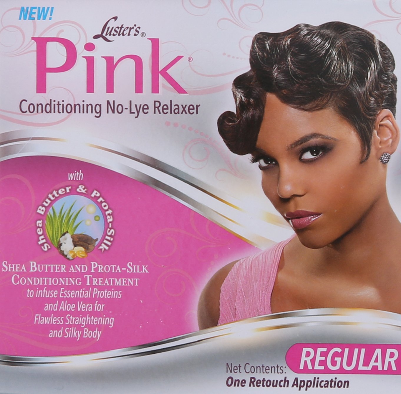 Pink Luster's Conditioning No-lye Relaxer Kit, Regular, 1 Application (Pack of 2)