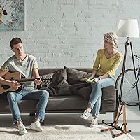 Vista 8 de SNIGJAT Soporte de Guitarra de Madera, Soporte de Guitarra Acústica con Espuma Acolchada, Soporte de Guitarra Eléctrica Clásica, Soporte