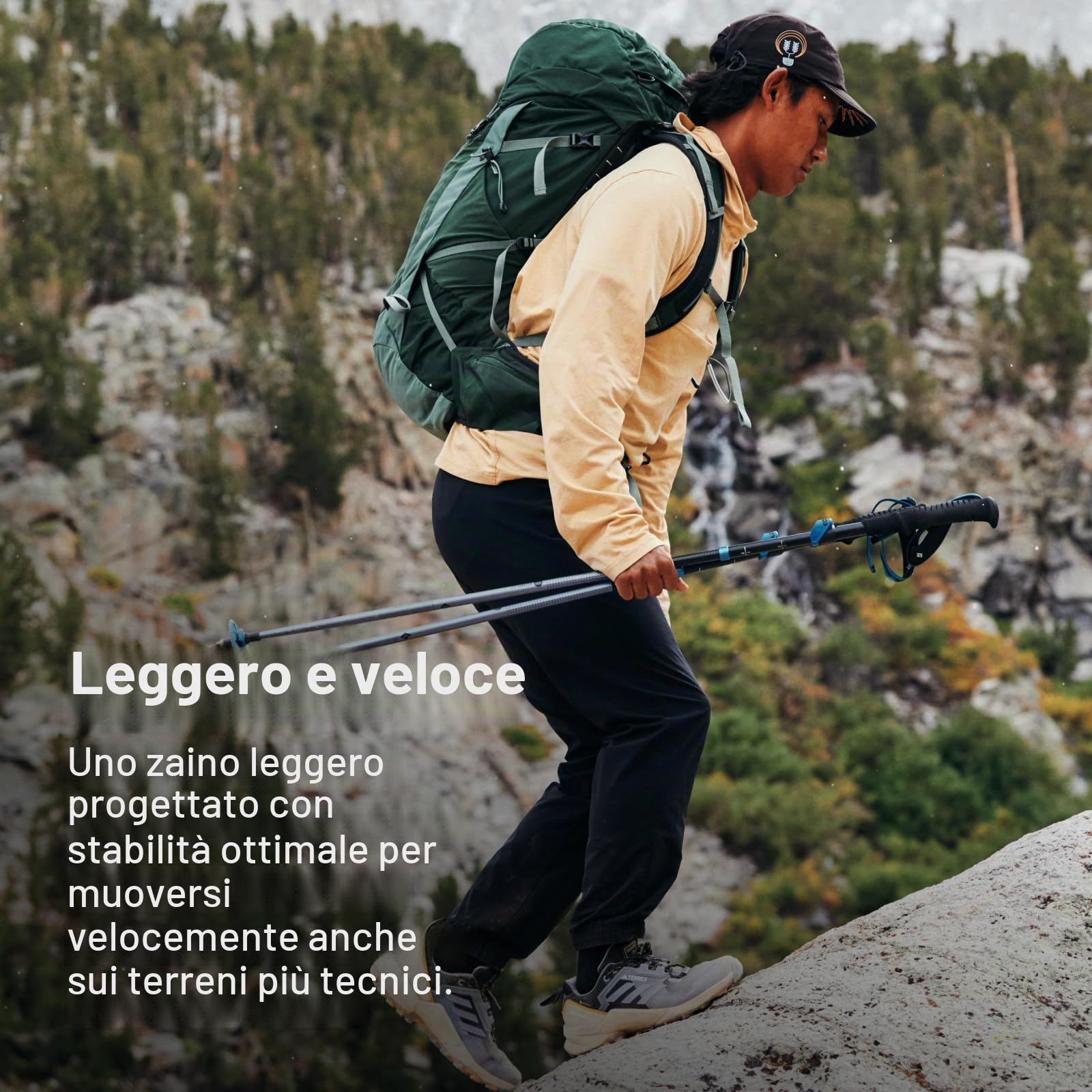 Osprey Talon 33L - Zaino da trekking leggero da uomo, con cintura