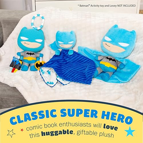 Miniatura 6 de KIDS PREFERRED DC Comics - Animal de peluche suave y abrazable de Batman para niños pequeños y niñas, regalo para niños, caballero oscuro de 10