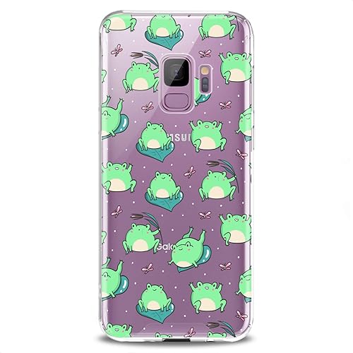 Miniatura 7 de Funda compatible con Samsung S25 S24 S23 FE S22 Plus S21 Ultra S20+ S10e Note 20 S9 Kawaii Frogs Pattern Print Design Colorful Green Slim Fit Linda