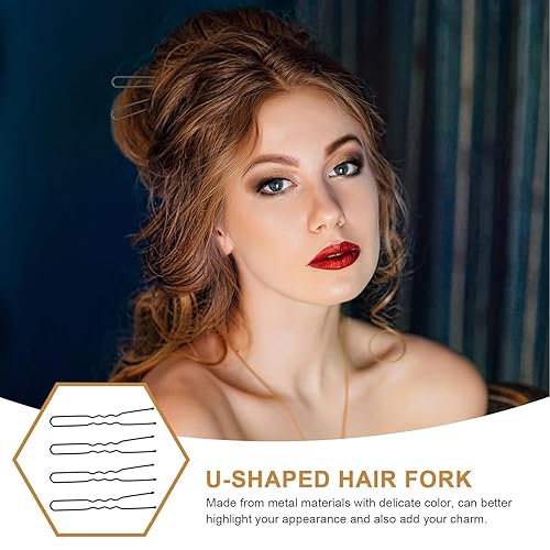 Miniatura 9 de 50 horquillas para el cabello en forma de U, pinzas para el cabello para moños, pinzas para el cabello para mujer, pinzas para el cabello negras,