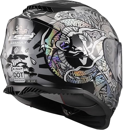 Miniatura 2 de LS2 - Casco integral Assault para motocicleta con visera solar
