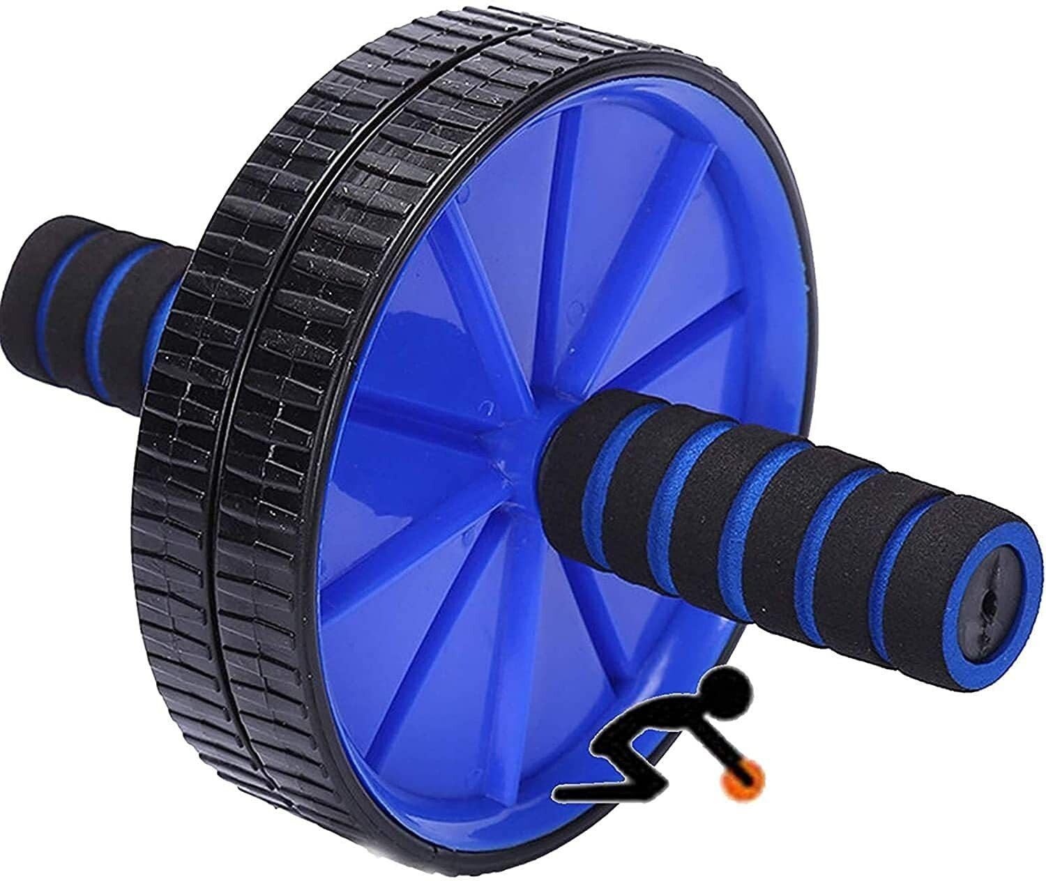 Abdominal Roller for Home & Gym Workout Exercise Equipment Ab Roller Ab Exerciser (Blue, Black)-picture-30