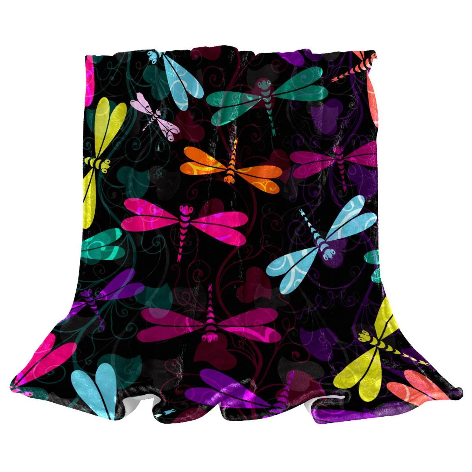 Plaid polaire doux libellule pour réchauffer les cœurs