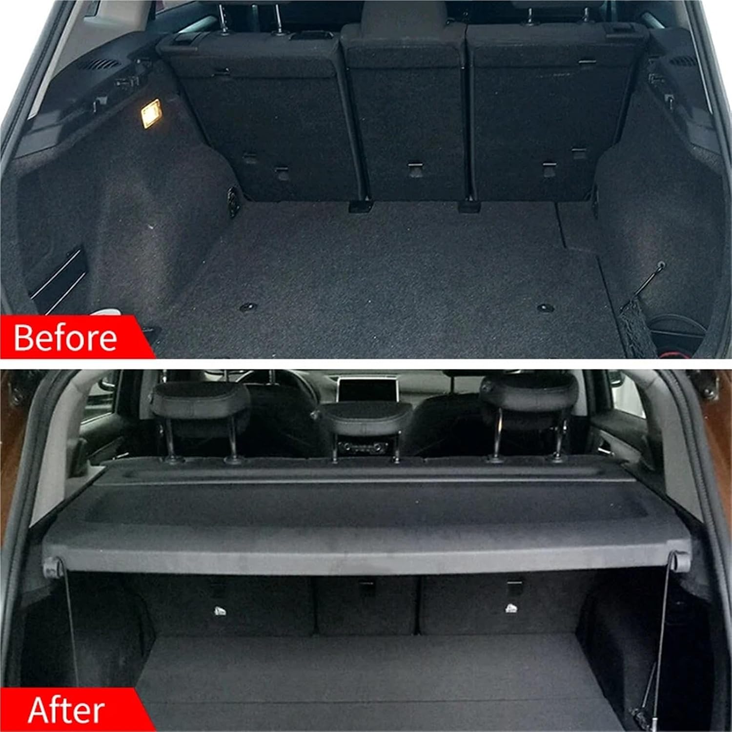 For BMW X1 2017-2022 (F48 Unsuitable) Not-retractable Trunk Cargo Cover Auto Interior Accessories