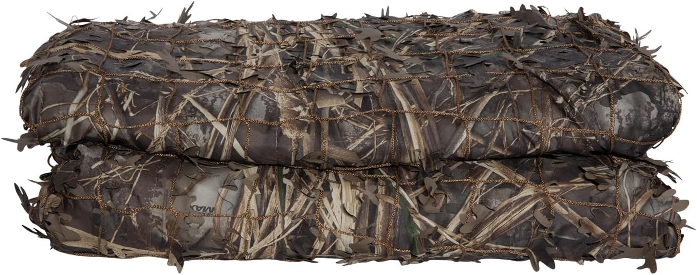 Avery Quick-Set Boat Blind Kit, Waterfowl Hunting Concealment Set with Rustproof Aluminum Frame, Windblocker Wrap & Camouflage CamoNet Netting, Mounting Hardware Included