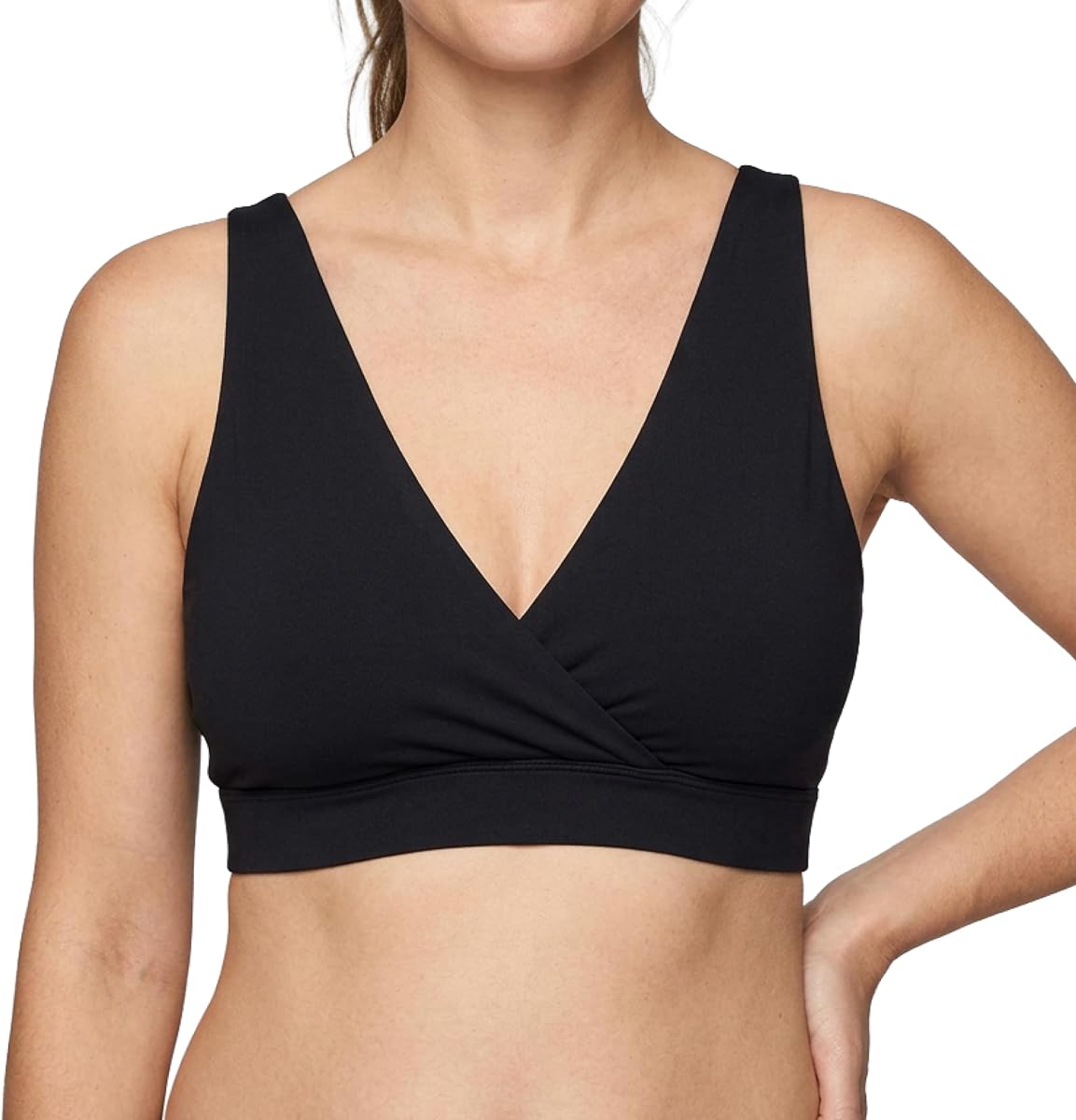 FourthWear Postpartum Maternity & Nursing Bralette – Pocketed Bra for Ice & Heat Therapy, Engorgement & Pumping