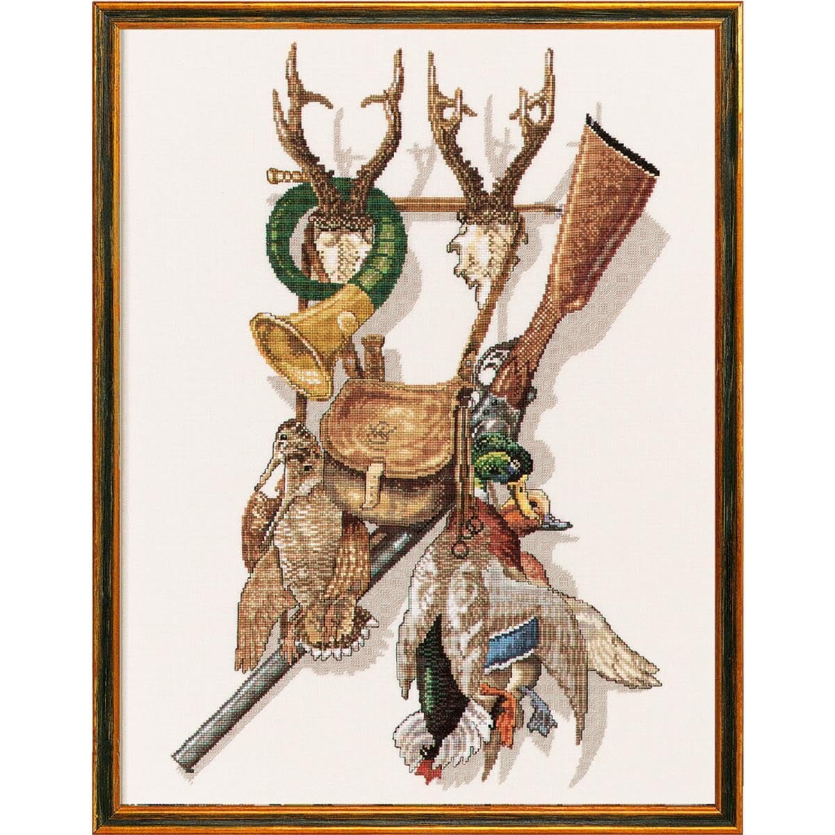 Eva Rosenstand counted cross stitch kit ""Hunting"", 45x60cm, DIY