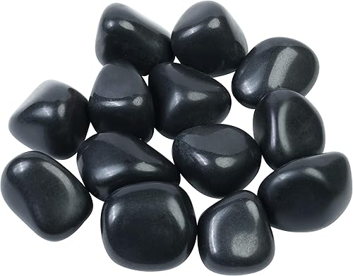 Miniatura 8 de Juego de 13 piedras y cristales de ágata negra de más de 800 quilates, para la mediación curativa de chakras, reiki, piedras pulidas, piedras
