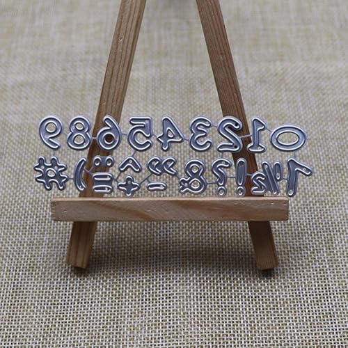 Miniatura 5 de Troqueles de puntuación y números, troqueles de corte para hacer tarjetas, troqueles de corte de metal, troqueles del alfabeto para álbumes de