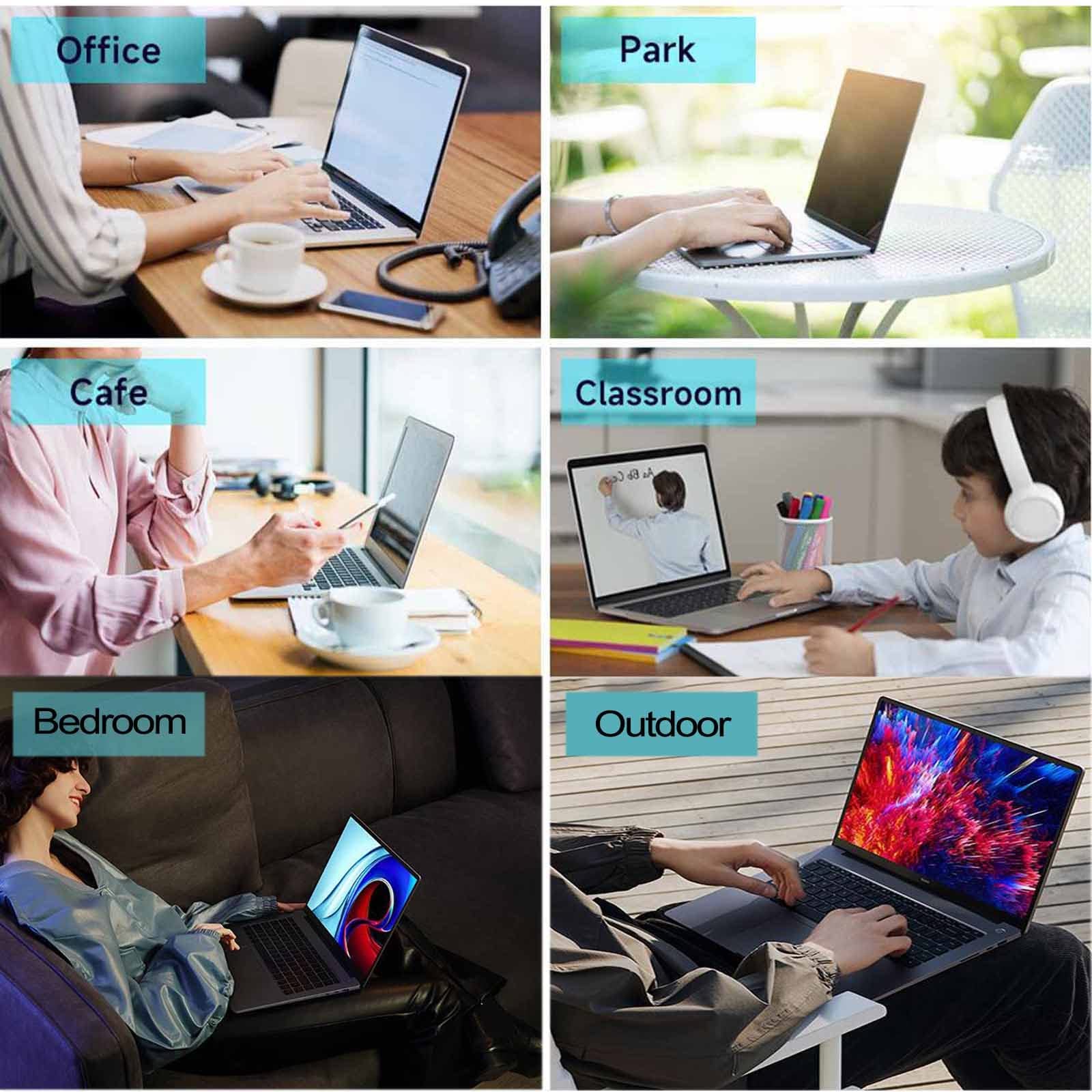 Computer-Monitor-Bildschirmfilter, HD-Blaulichtfilter-Laptop-Displayschutz for Aufhängen, 2 mm, abnehmbar, wiederverwendbar, 12–17 Zoll(15.6in/40cm)