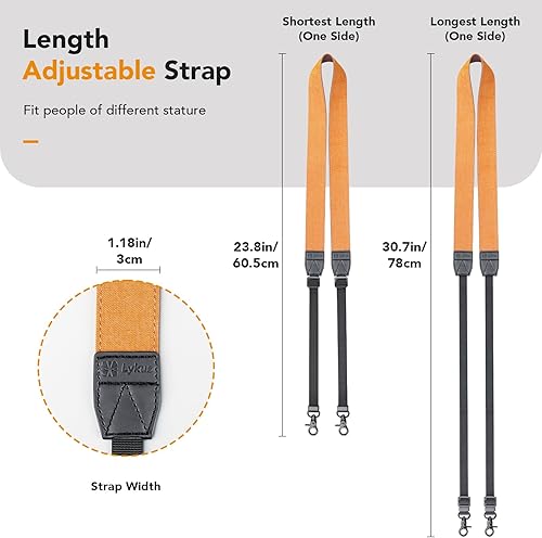 Miniatura 4 de Lykus Correa para el cuello 2023 para DJI RCDJI RC Pro, correa naranja, tornillos en forma de corona, compatible con DJI Mini 3Pro, Mavic