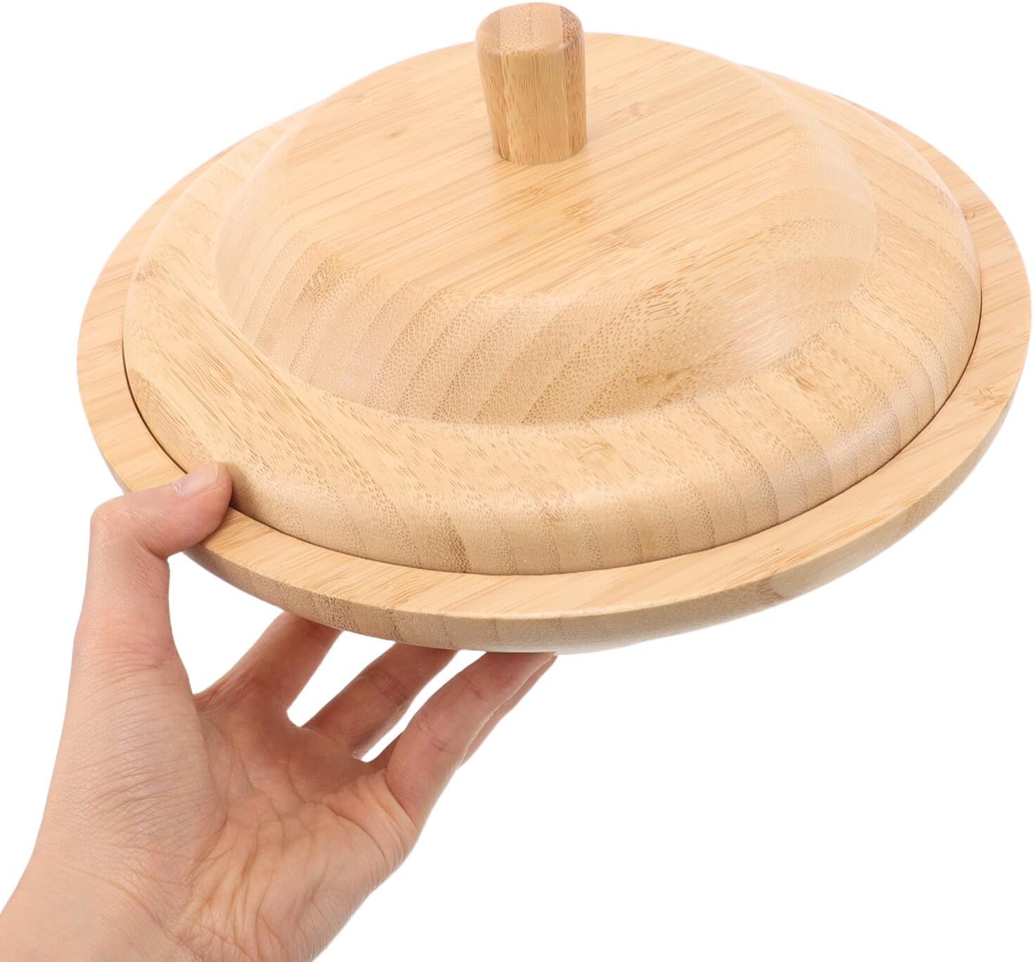 Salad Bowl with Lid 24.5x24.5x13 Cm, Fruit and Yogurt Serving Bowl Set for Kitchen Storage and Everyday Dining