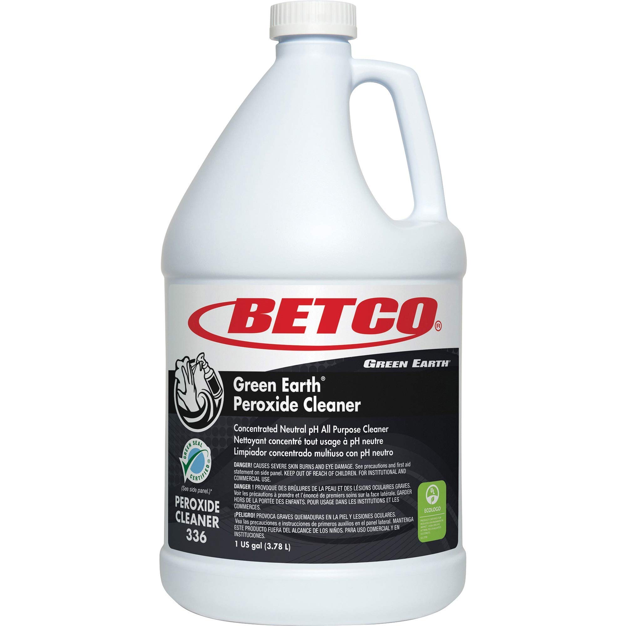 BetcoBET3360400EA, Green Earth Peroxide Cleaner, 1 Each, Clear