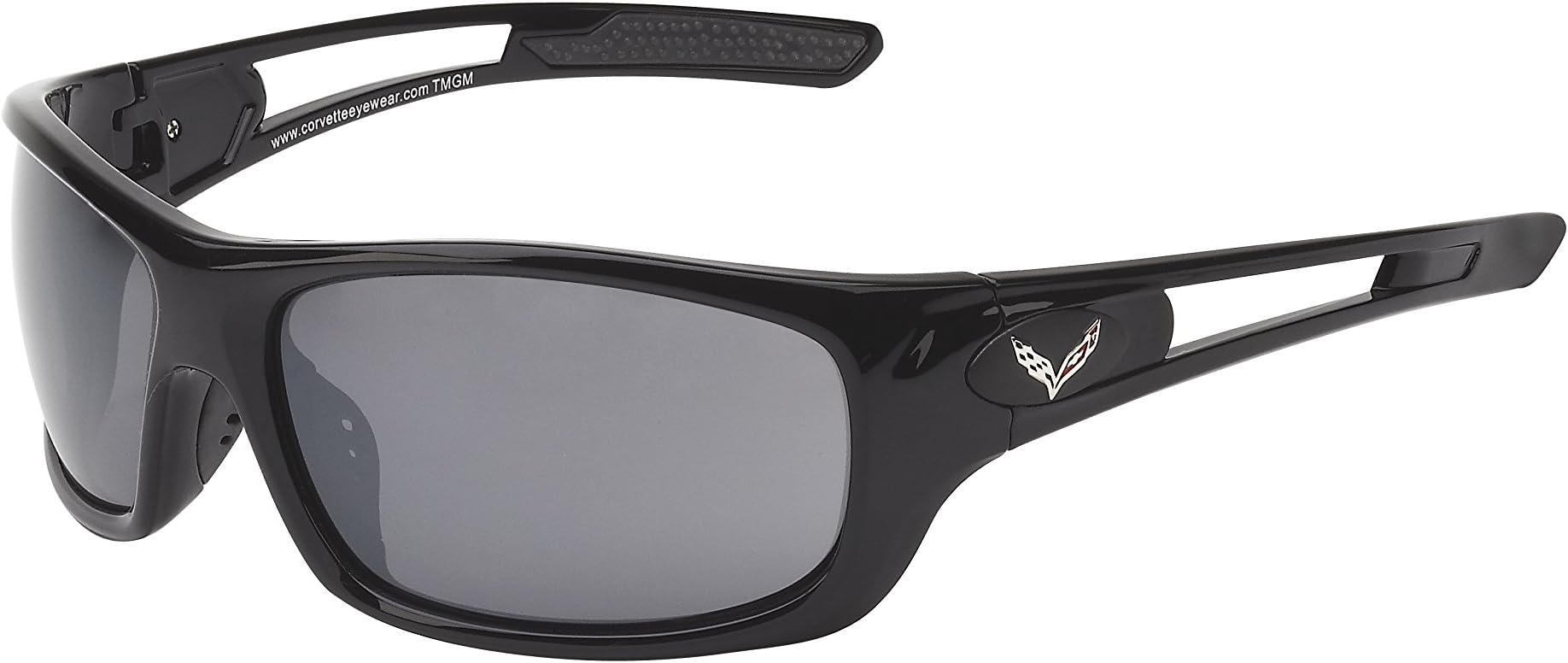 C7 Logo Rx Capable Series Gloss Black Full Frame, Bonus Extra Smoke Lens Set.