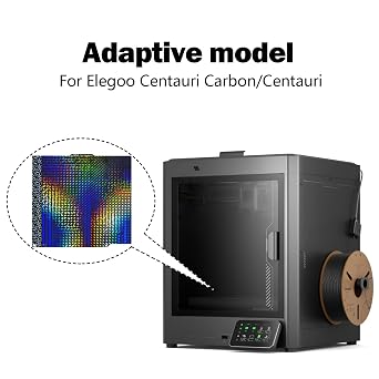 Build Plate for Centauri/Centauri Carbon 2 Printer Bed 260 x 271 mm Build Sheet Heated Bed H1H Platform Removable Build Plate Spring Steel Sheet for Elegoo CC/CC2 3D Printer