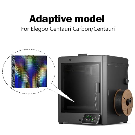 Build Plate for Centauri/Centauri Carbon 2 Printer Bed 260 x 271 mm Build Sheet Heated Bed H1H Platform Removable Build Plate Spring Steel Sheet for Elegoo CC/CC2 3D Printer