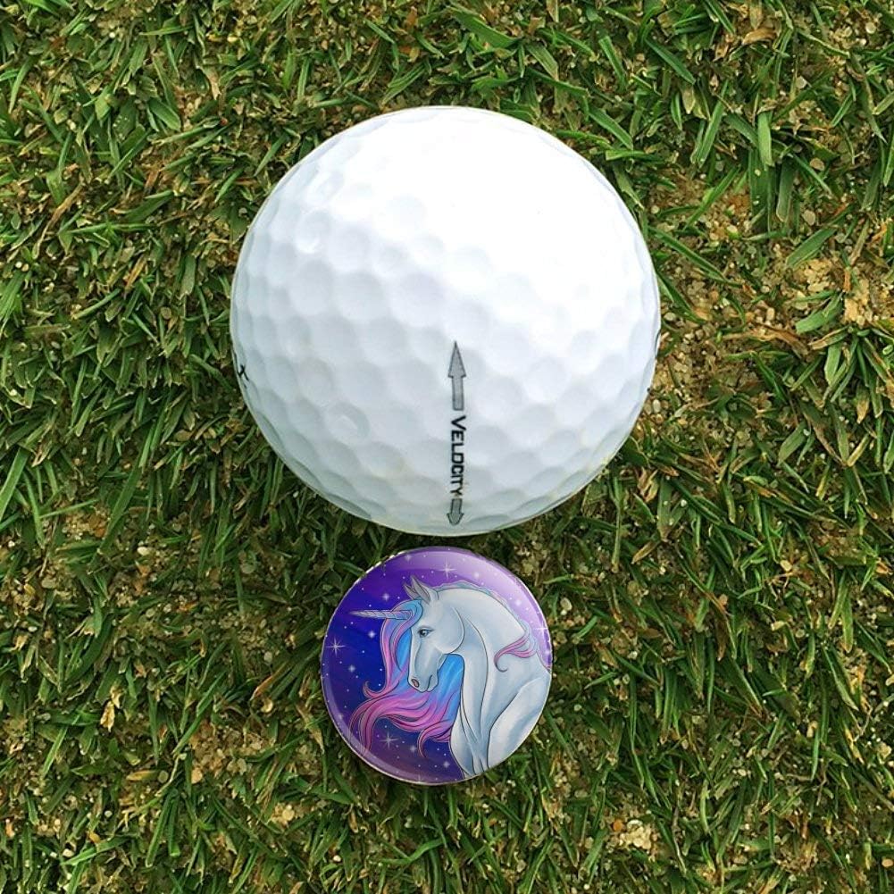 review GRAPHICS & MORE Majestic Unicorn Pink Purple Blue Golf Hat Clip with Magnetic Ball Marker