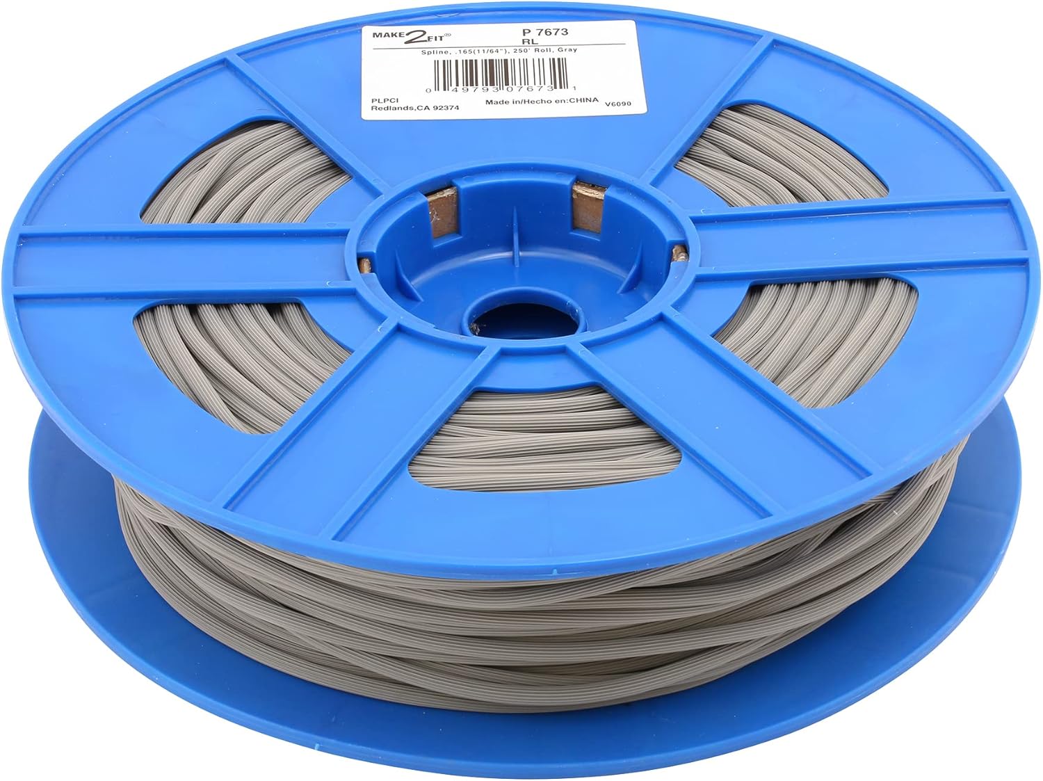 Prime-Line P 7673 0.165 In. x 250 ft. Roll Gray Spline (1 Roll)