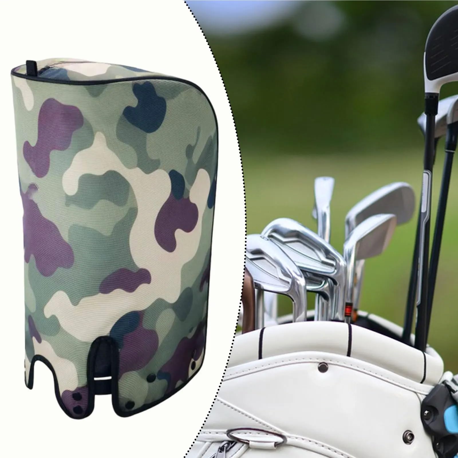 Abdeckung Golfbag Golftasche Abdeckung Reise Regen Staubdicht Club Schutz wasserdichte Kapuze Cape for Outdoor Männer Frauen Zubehör