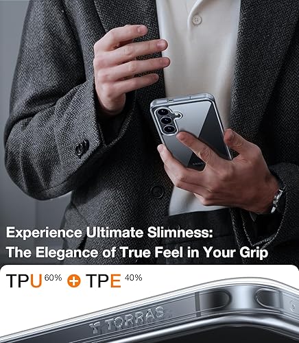 Miniatura 75 de TORRAS Funda a prueba de golpes para Samsung Galaxy S23, [probada contra caídas de grado militar] translúcida mate parte trasera dura y borde suave