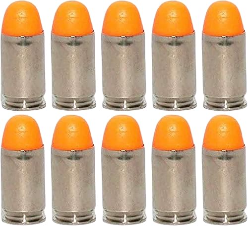ST Action Pro - Paquete de 10 pistolas automáticas inertes .45 ACP para entrenamiento de seguridad, cartucho de entrenamiento de seguridad, munición