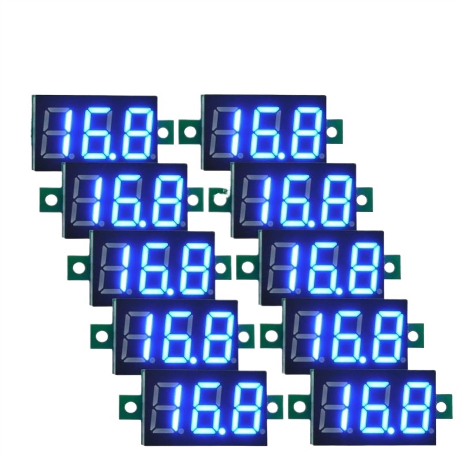 10 sztuk DC Miernik napięcia DC 0-100 V LED woltomierz cyfrowy monitor napięcia DC woltowy tester panelu tester