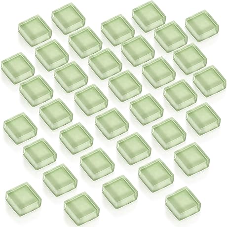 36Pcs Sage Green Glass Refrigerator Magnets