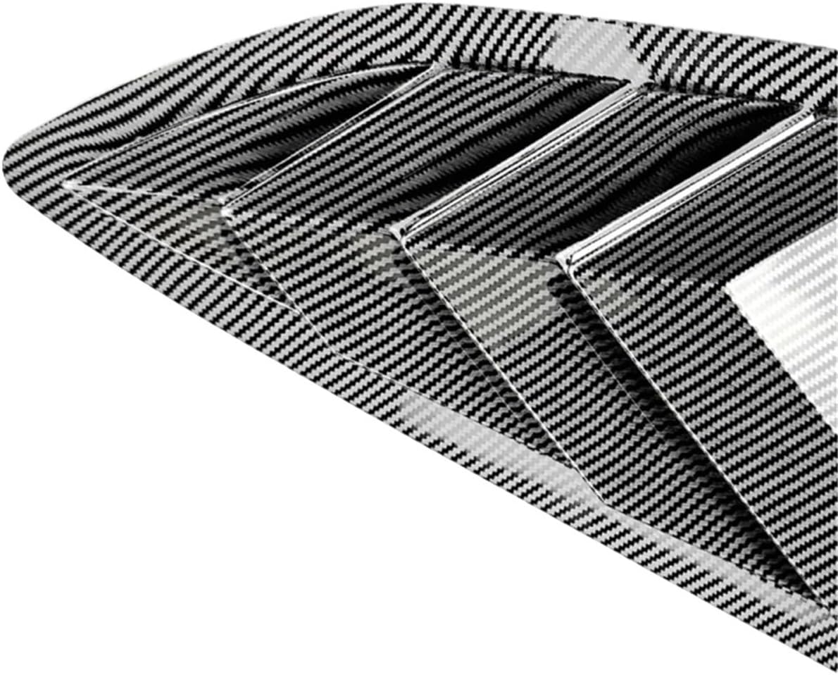 Tail Rear Side Window Louver Shutter Cover Windshield Sun Blind Shade Shield Trim for 2017-2024 Audi A5 S5 F5 Sportback 4 Door(Carbon Fiber Look)