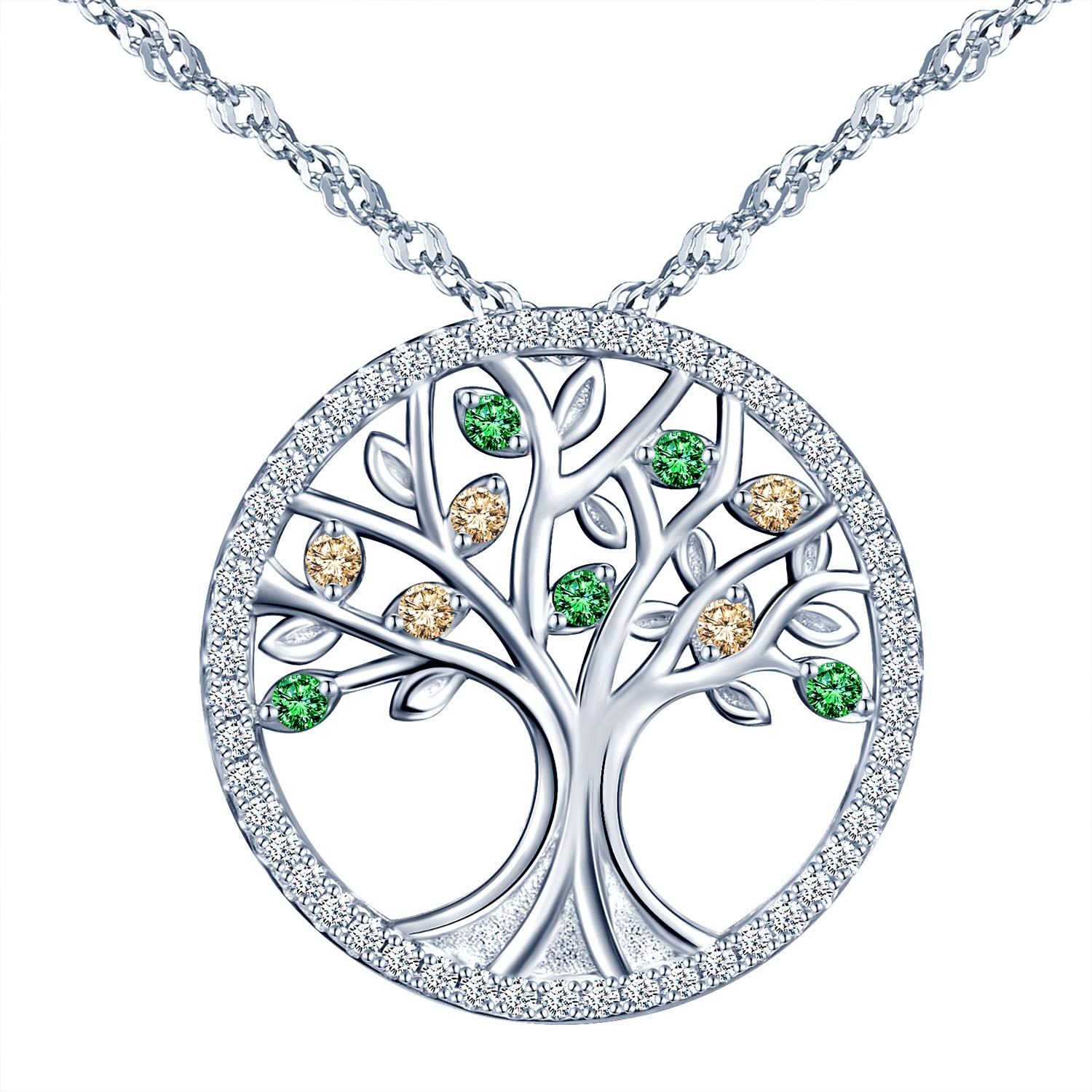 Yumilok Collana da donna con ciondolo a forma di albero della vita
