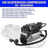 Vista 6 de Compatible con compresor de suspensión neumática Audi A8 D3 4E 6-8 cilindro 2002-2010, 4E0616007D, 4E0616007B, 4E0616007, 4E0616005F, 4E0616005D