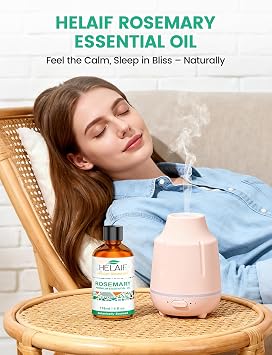 Rosemary Oil 118ml Rosemary Essential Oil 100% Natural with Dropper Relieve Nasal Congestion for Strengthens Hair Roots Insect Repellent Aromatherapy Diffuser Candle Making